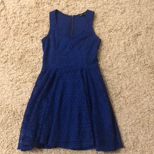 Blue skater dress from Express